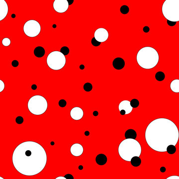 Polka dot abstract texture seamless pattern