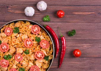 Pasta with tomato sauce