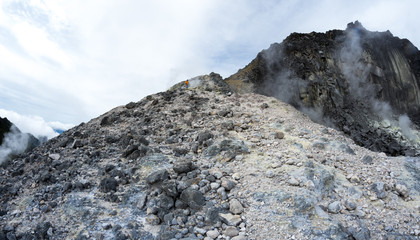 The slope of mount Sibayak
