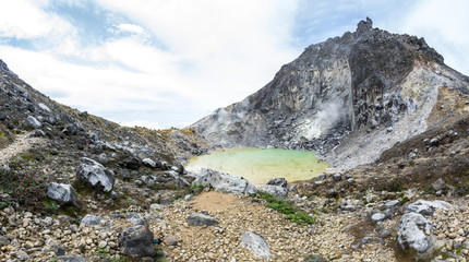 Fototapeta na wymiar The crater of volcano Sibayak