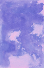 Soft violet watercolor background
