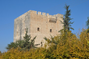 Fototapeta na wymiar The medieval Kolossi Castle in Cyprus (Limassol)
