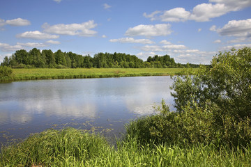 Gzhat River near Gagarin. Smolensk Oblast. Russia