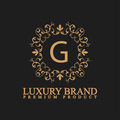 Fototapeta na wymiar logo luxury G