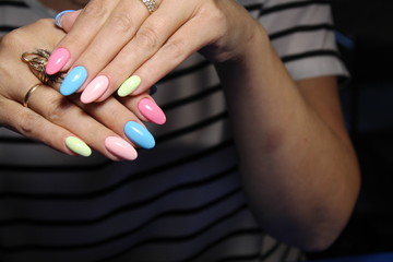 stylish design of manicure