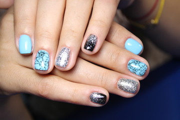 stylish design of manicure