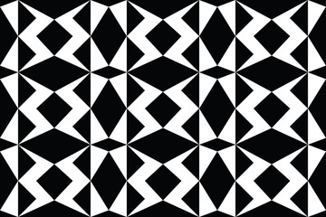Geo seamless pattern, stylish geometric ornament, seamless fabric print, monohcrome geometric background