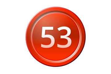 fifty-three number 53 red button