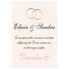 Wedding invitation card