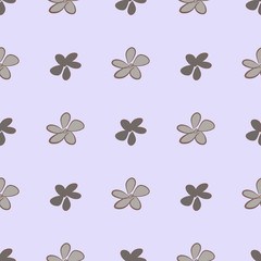 Seamless hand drawn flower illustrations background, good for graphic design, wallpapers or booklets.