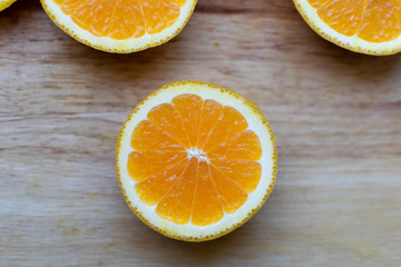 Fototapeta na wymiar Sliced citrus