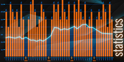 Bright forex chart background