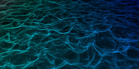 Polygonal waves wallpaper