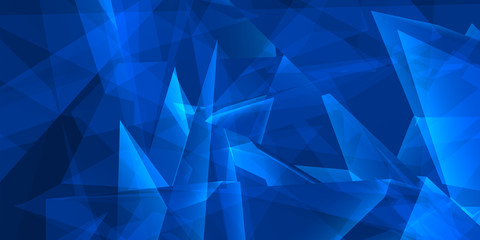 Blue geometric backdrop