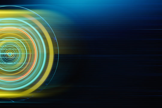 Round business interface background