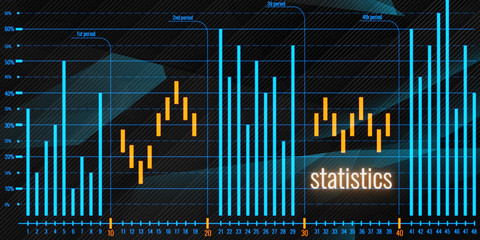 Bright forex chart backdrop