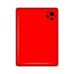 Isolated red card icon