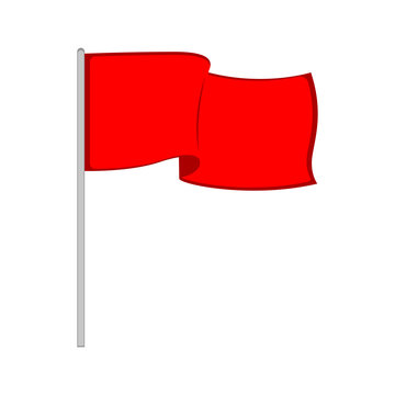 Isolated Soccer Corner Flag Icon