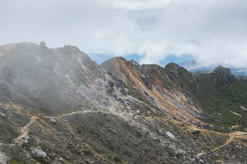 Fototapeta premium The slope of mount Sibayak