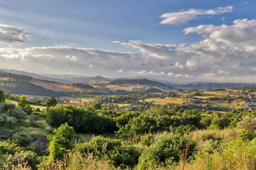 Fototapeta na wymiar Panorama Fortore Sannio Pesco Sannita 