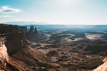 Magnificent view of Canyonlands, Utah, USA in morning during sunrise