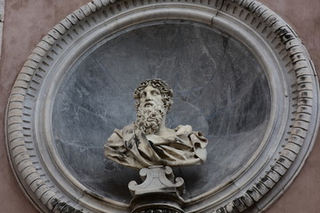 Rome, 17 May 2018, Reportage from S. Angel Castle. External and internal. External architectures....