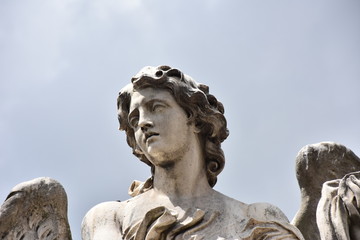 Rome, statues of the angels sculpted by pupils of Bernini in 1669 and placed on the S. Angelo...