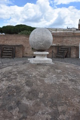 Rome, 17 May 2018, Reportage from S. Angel Castle. External and internal. Details of the walls.