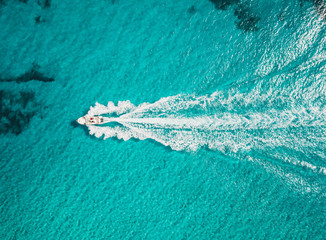 Schiff auf dem meer, segeln auf Mallorca