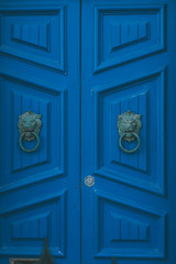 Maltese old blue door