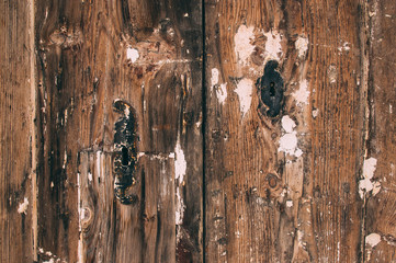 Wooden old maltese door, Malta