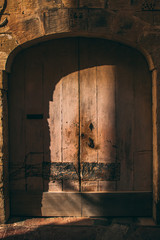 Wooden old maltese door, Malta