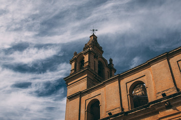 View to St. Paul's Cathedral in Mdina, Malta
