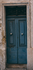 Maltese old blue door, Malta