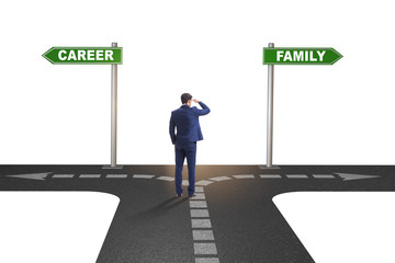 Work life or home balance business concept