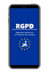 RGPD : Protection des données informatique en Europe dans un téléphone mobile