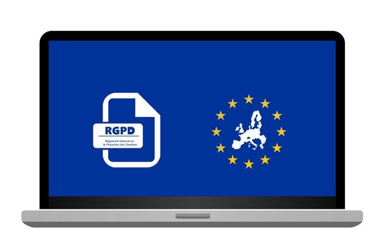 RGPD : Protection des données informatique en Europe dans un ordinateur