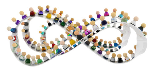 Cartoon Crowd, Infinite Path