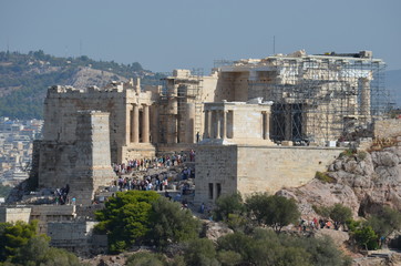 athens ruins ancient landscape