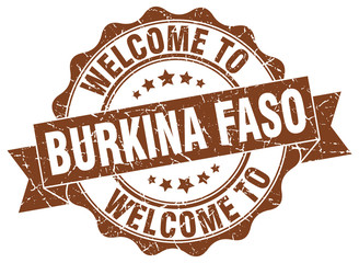 Burkina Faso round ribbon seal