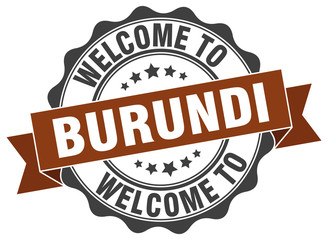 Burundi round ribbon seal