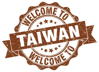 Obraz premium Taiwan round ribbon seal