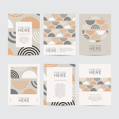 Naklejka premium Abstract Design Brochure Set