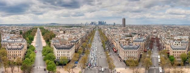 View from the Arc de Triomphe 