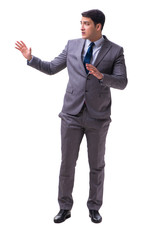 Businessman isolated on white background