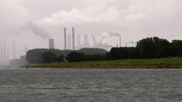 Industrial area of Rotterdam