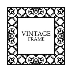 Vintage decorative frame