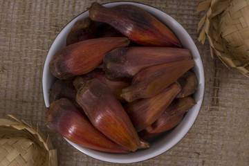 Pinions. Food of Festa Junina, a typical brazilian party, holiday event in June. Pinions on bowl...