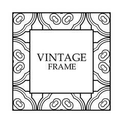 Vintage decorative frame