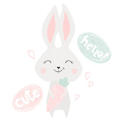 Bunny with carrot